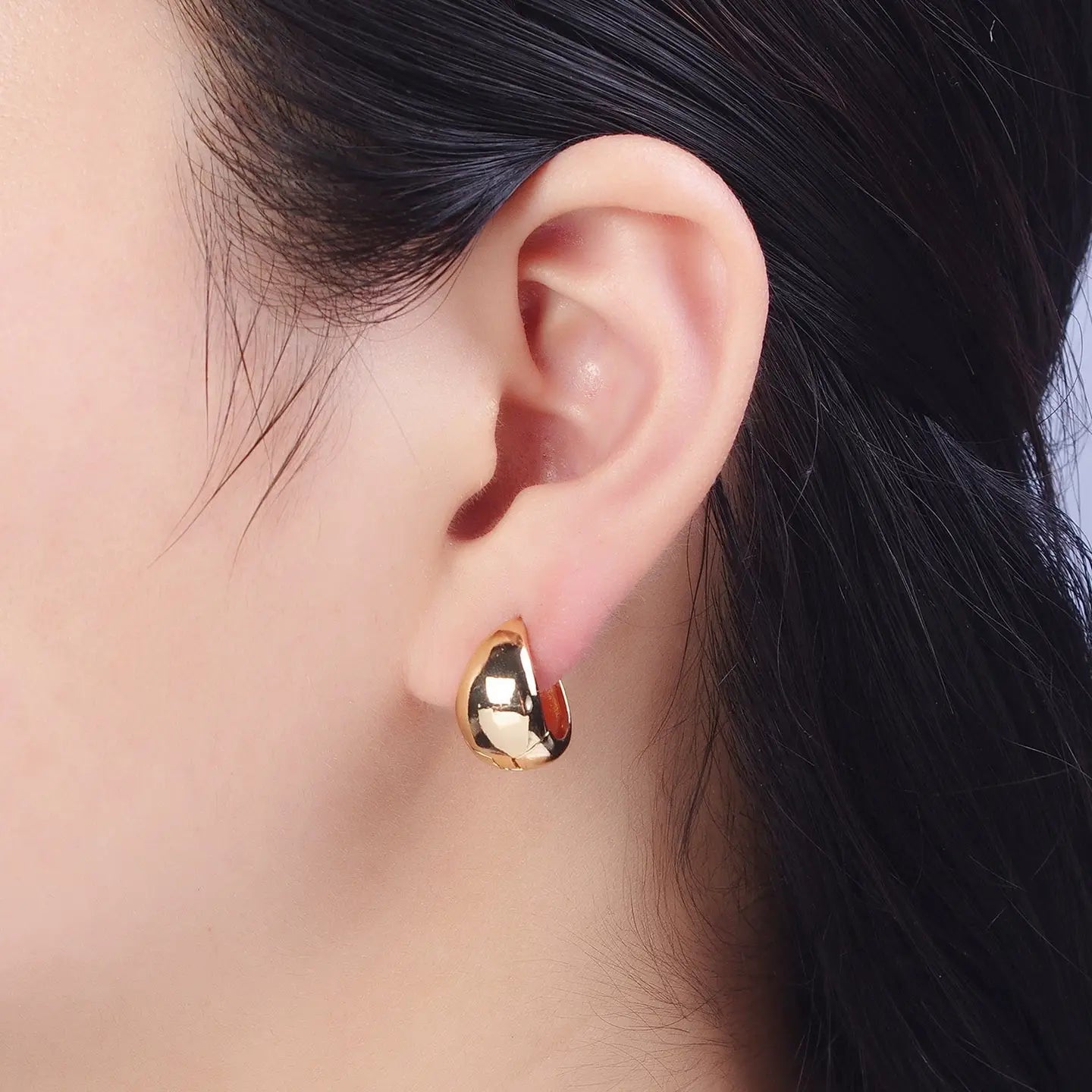 Gold Huggie Earrings