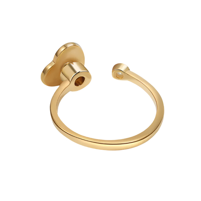 Sterling Silver Heart Spinner Ring- Gold Plated