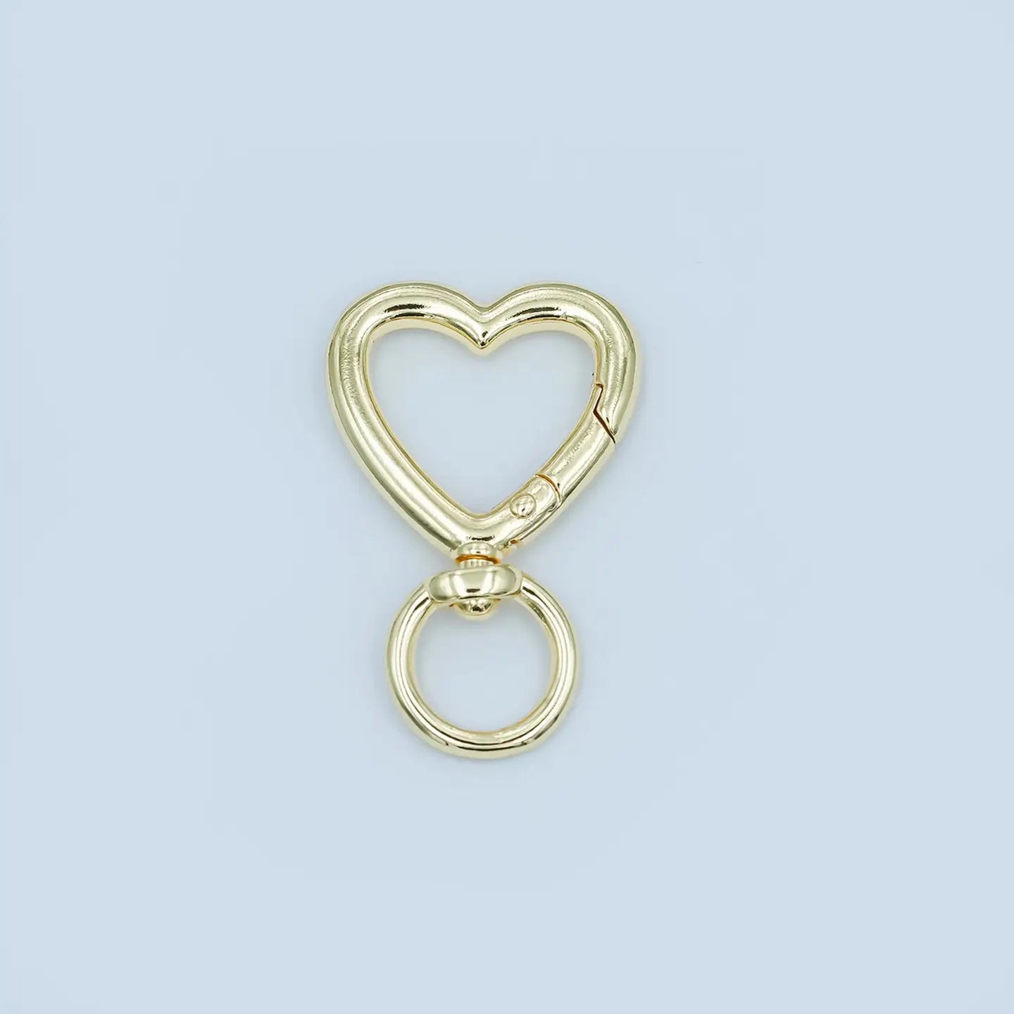 Gold Heart Swivel Bag Charm