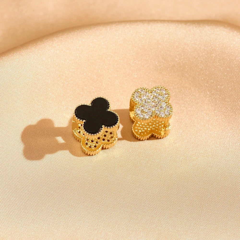 Double Sided Clover Stud Earrings