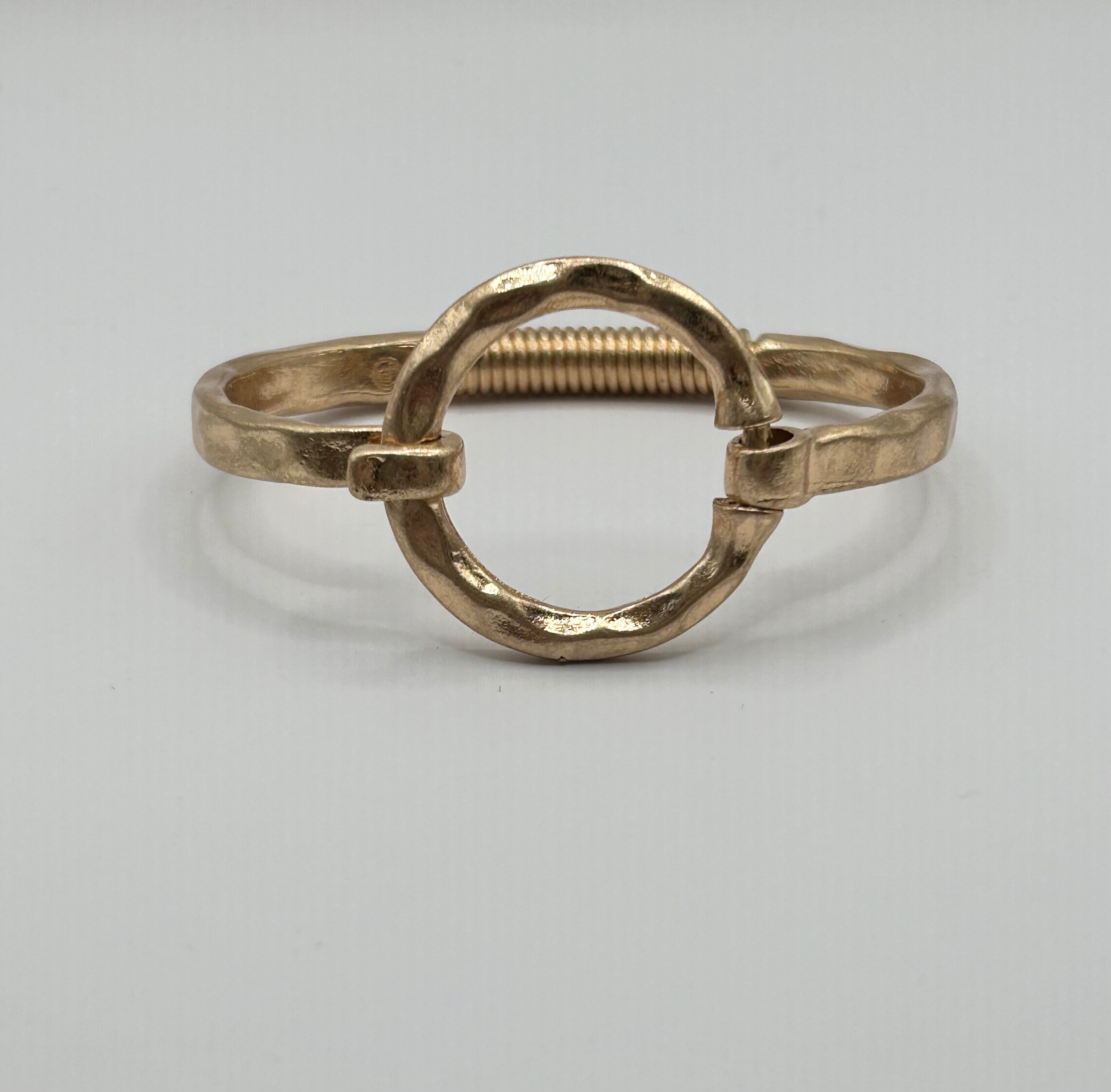 Gold Hammered Bangle