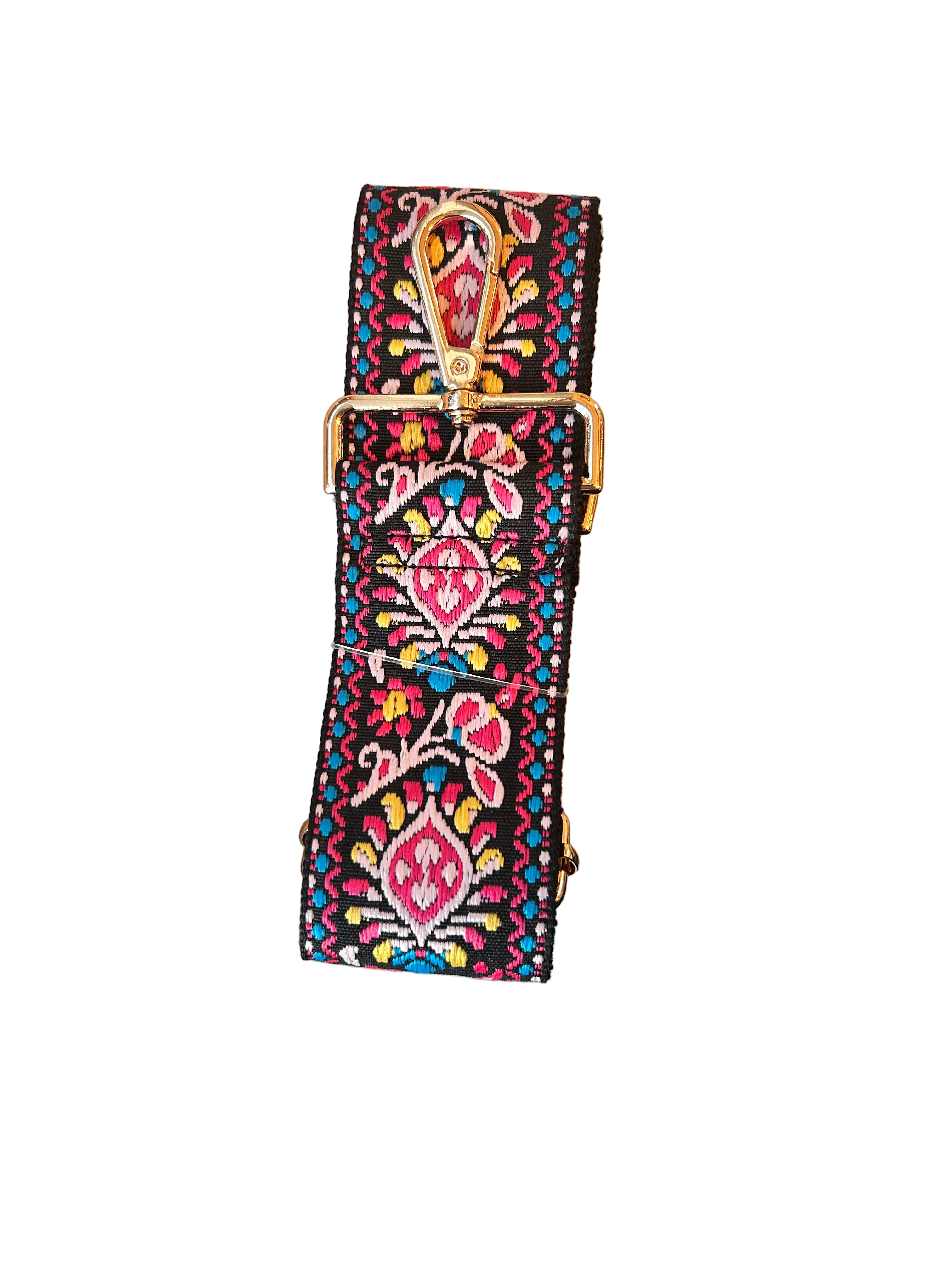 Bag Strap- Turquoise/ Hot Pink