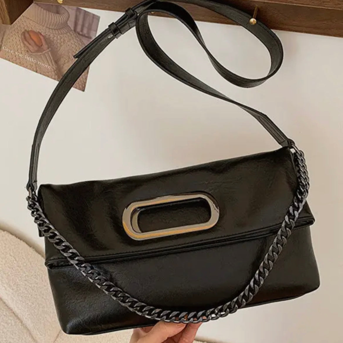 Vintage Split Joint Chain Bag
