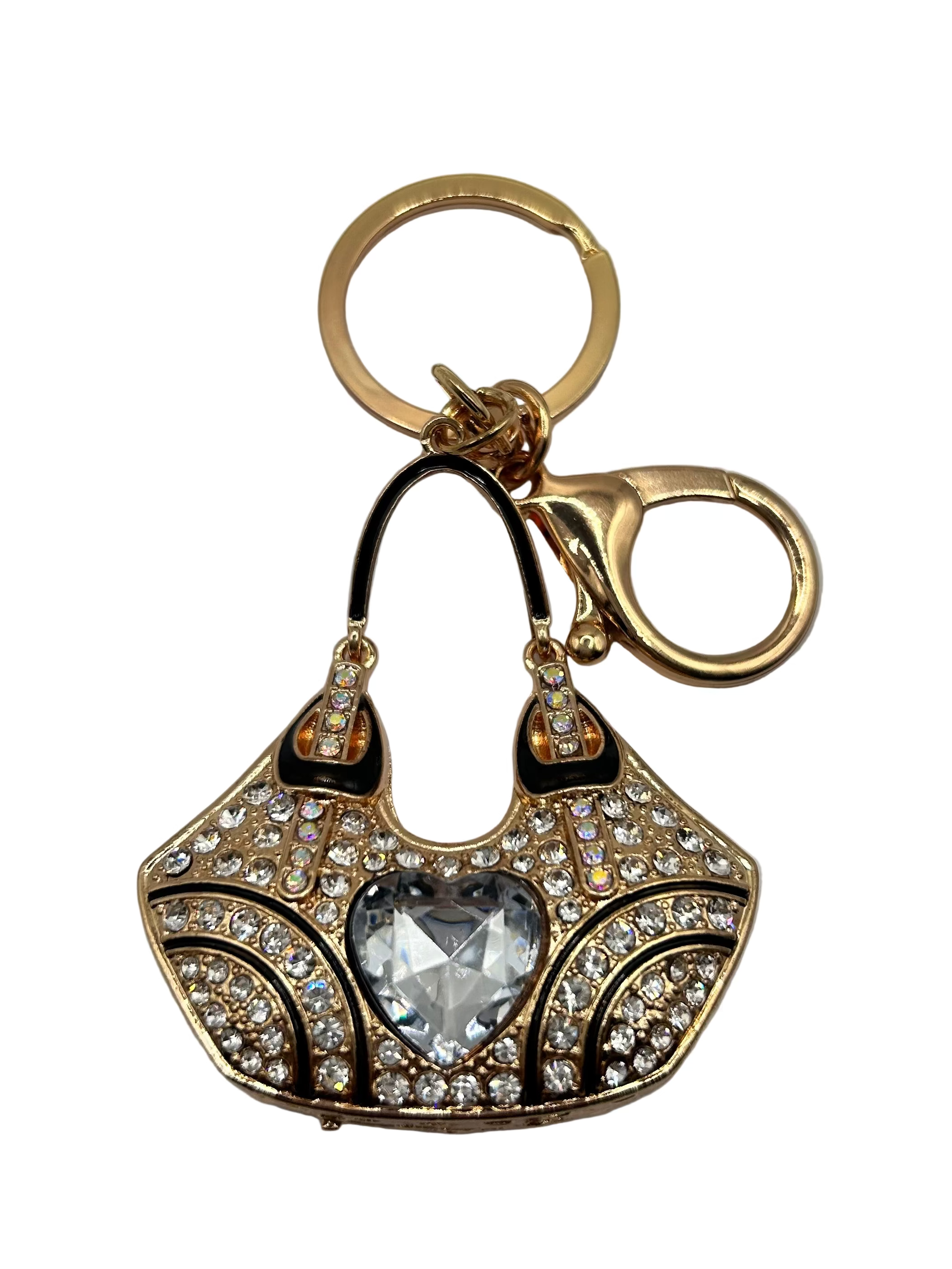 Rhinestone Shoulder Bag Charm/Keychain