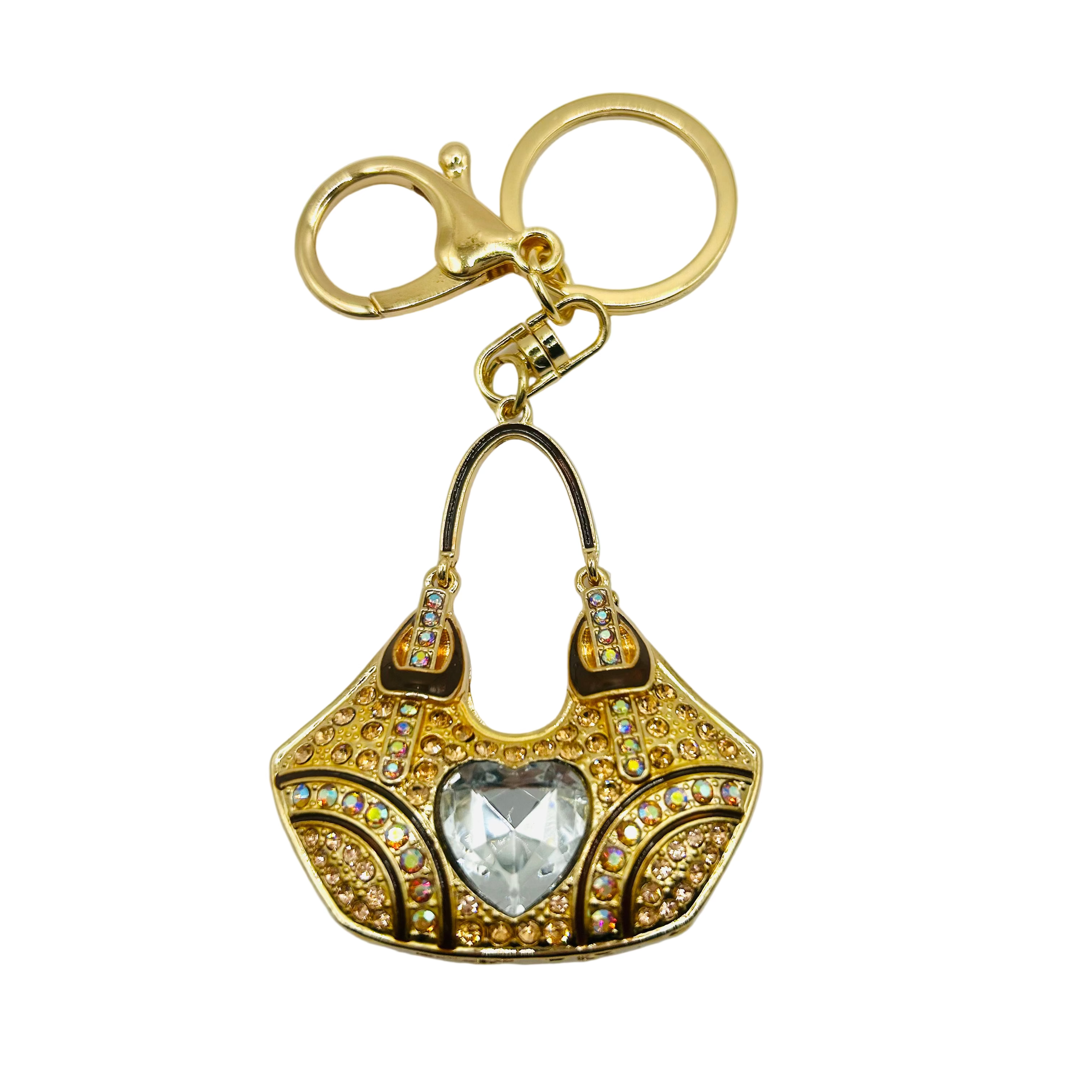 Rhinestone Shoulder Bag Charm/Keychain