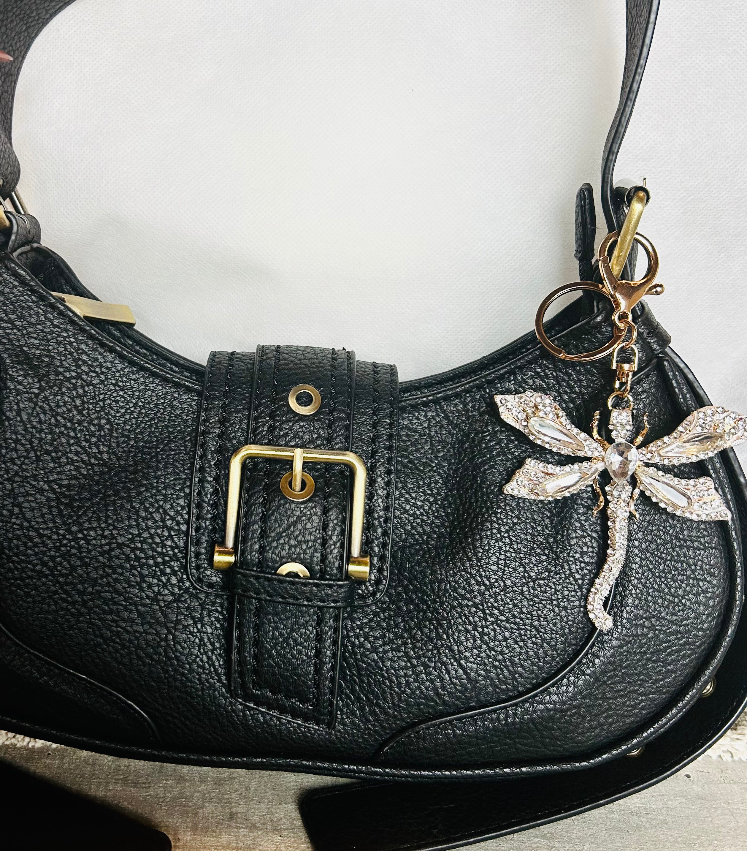Rhinestone Firefly Bag Charm/Keychain