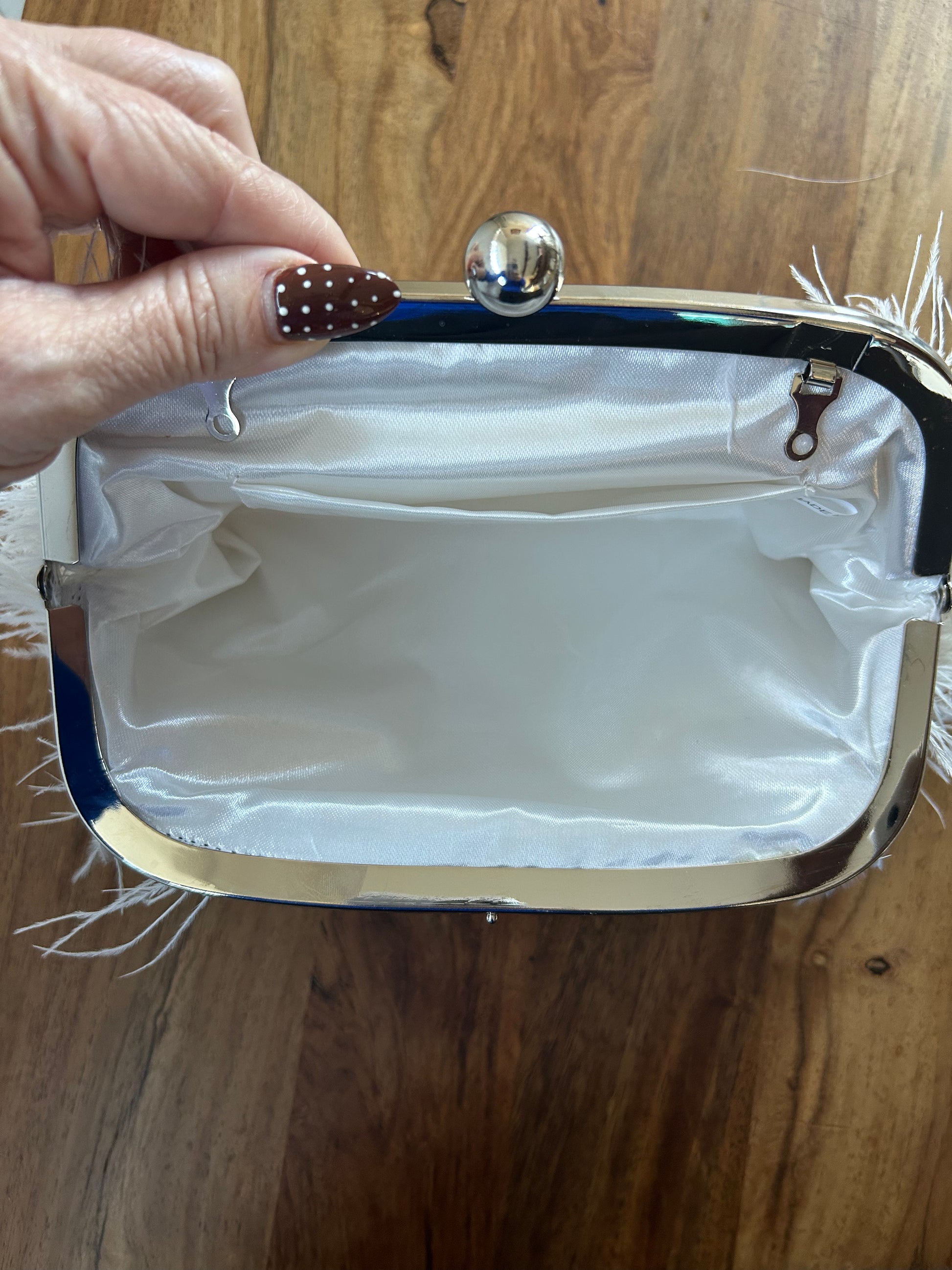 Ruffle My Feathers Clutch/ Crossbody Bag