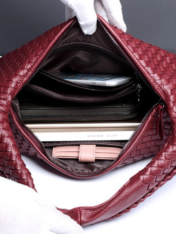 Woven Hobo Shoulder Bag