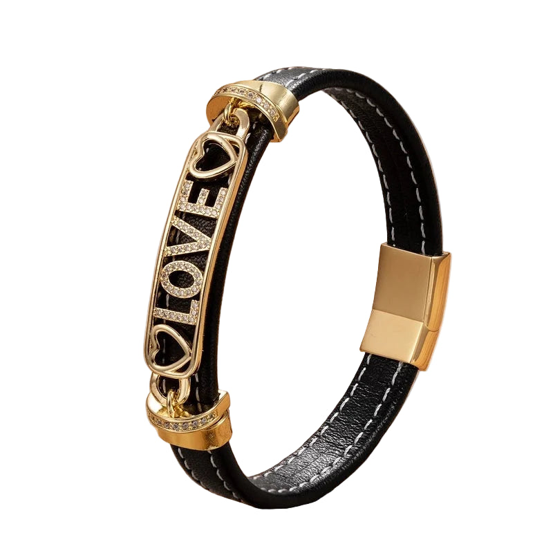 Leather Love Bracelet