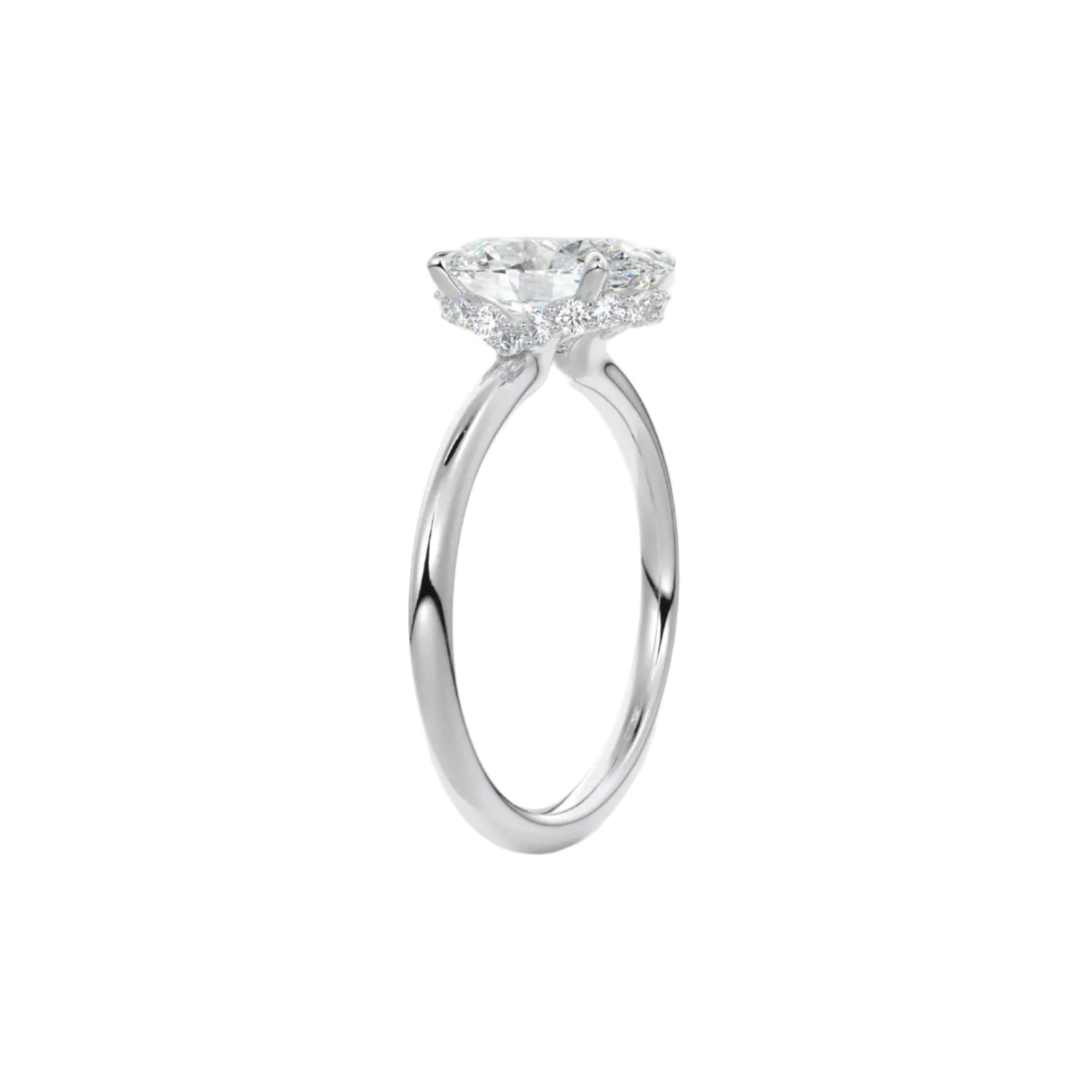 Oval Moissanite Solitaire Ring