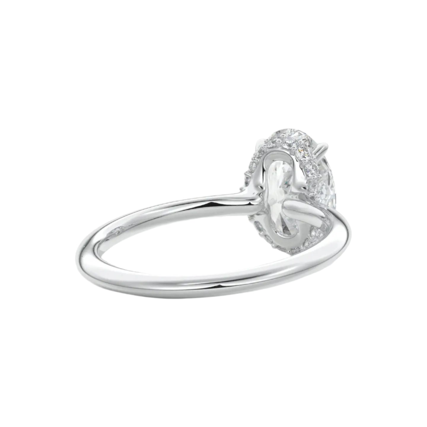 Oval Moissanite Solitaire Ring