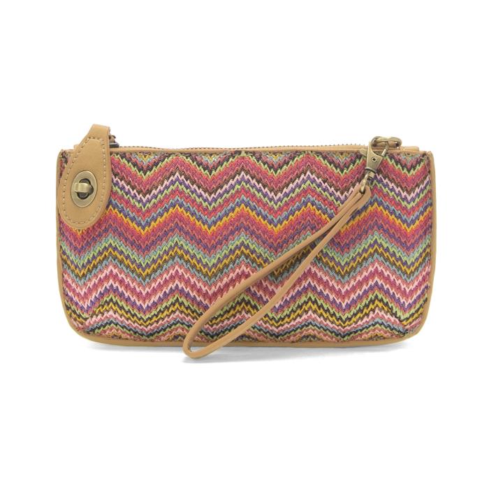 Mini Straw Wristlet- Pink