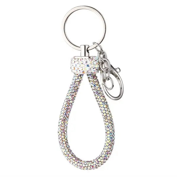 Rhinestone Wristlet Bag Charm/Keychain