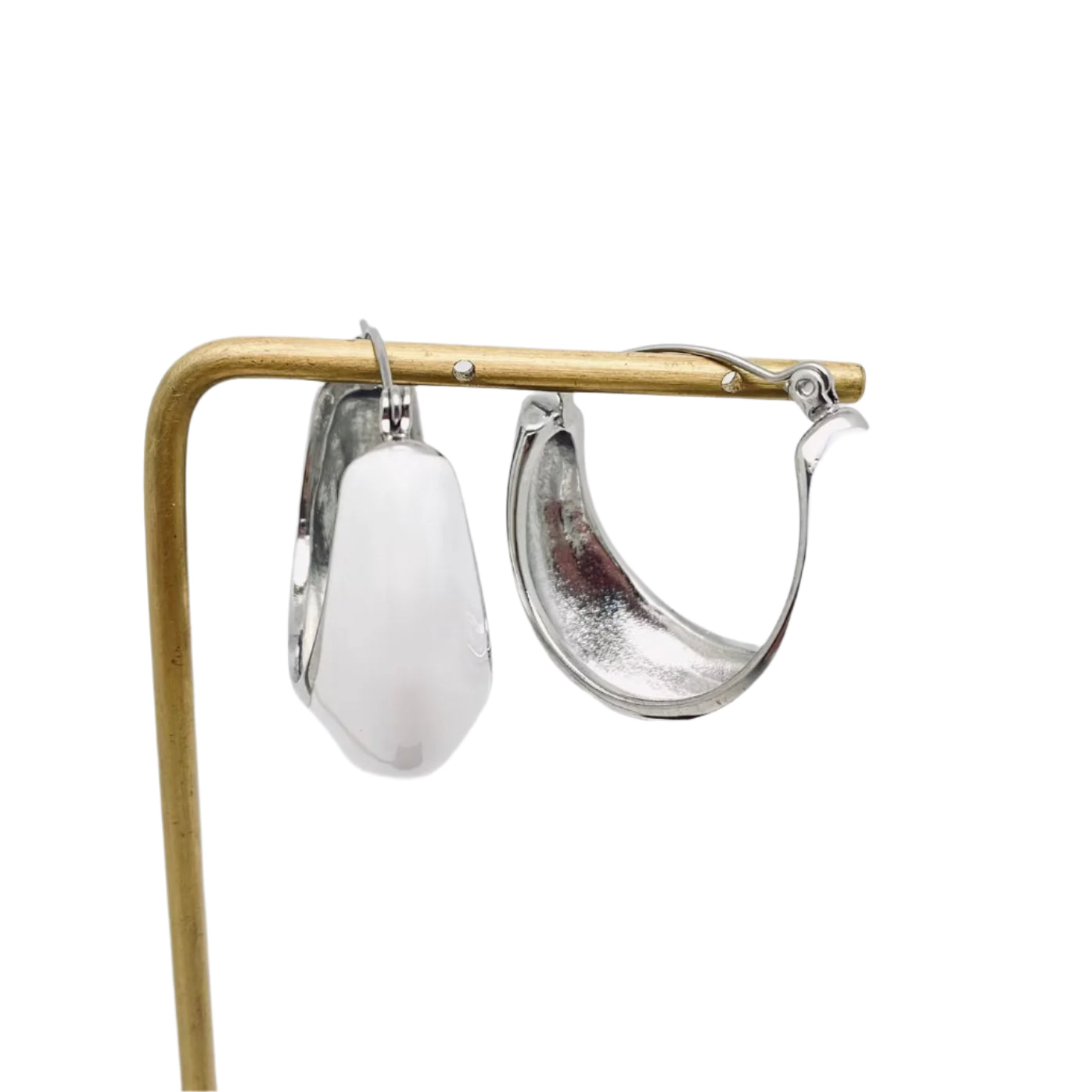 Retro Style Enamel Hoops