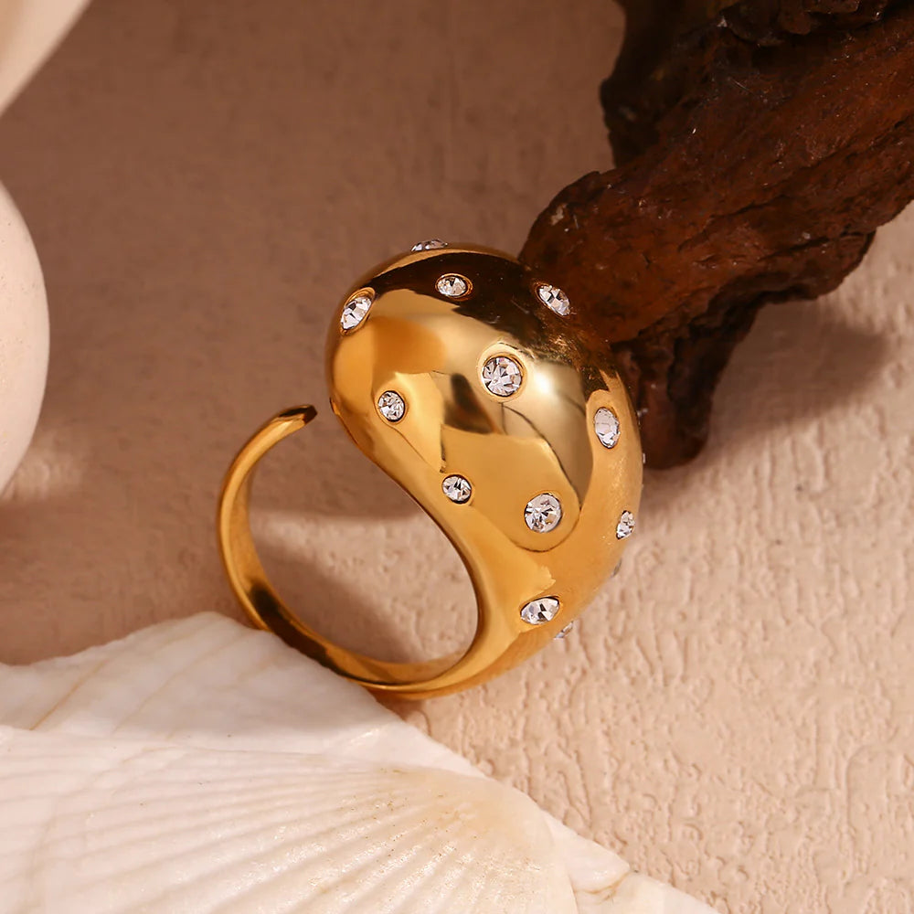 Teardrop Statement Ring
