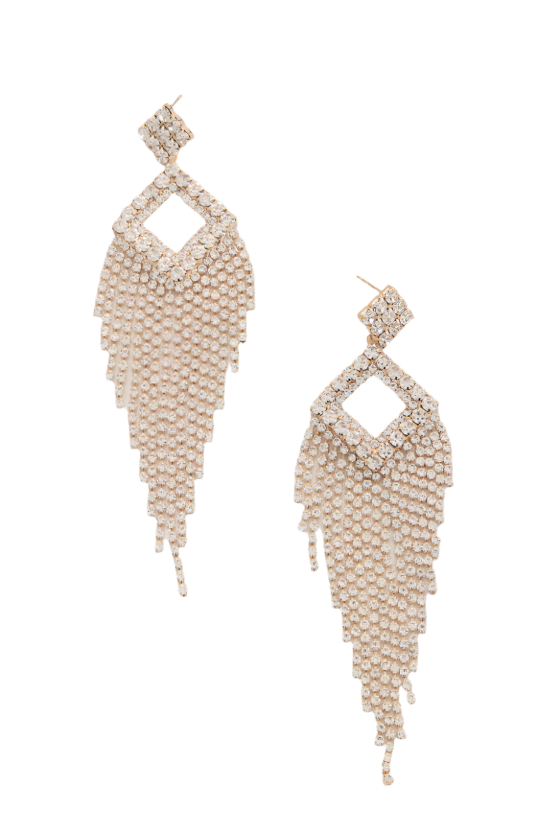 Double Diamond Chandeliers- Gold