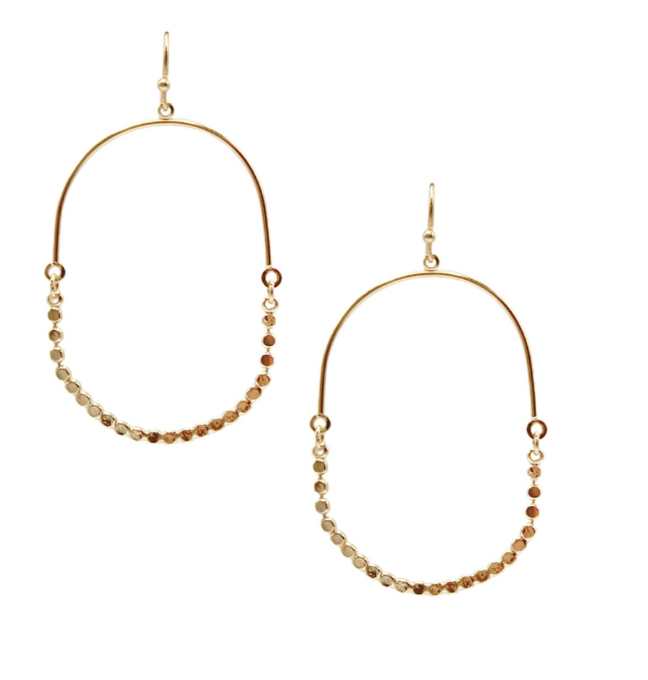 Boho Metal Ovals- Gold