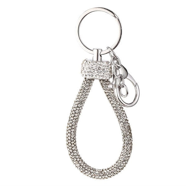 Rhinestone Wristlet Bag Charm/Keychain