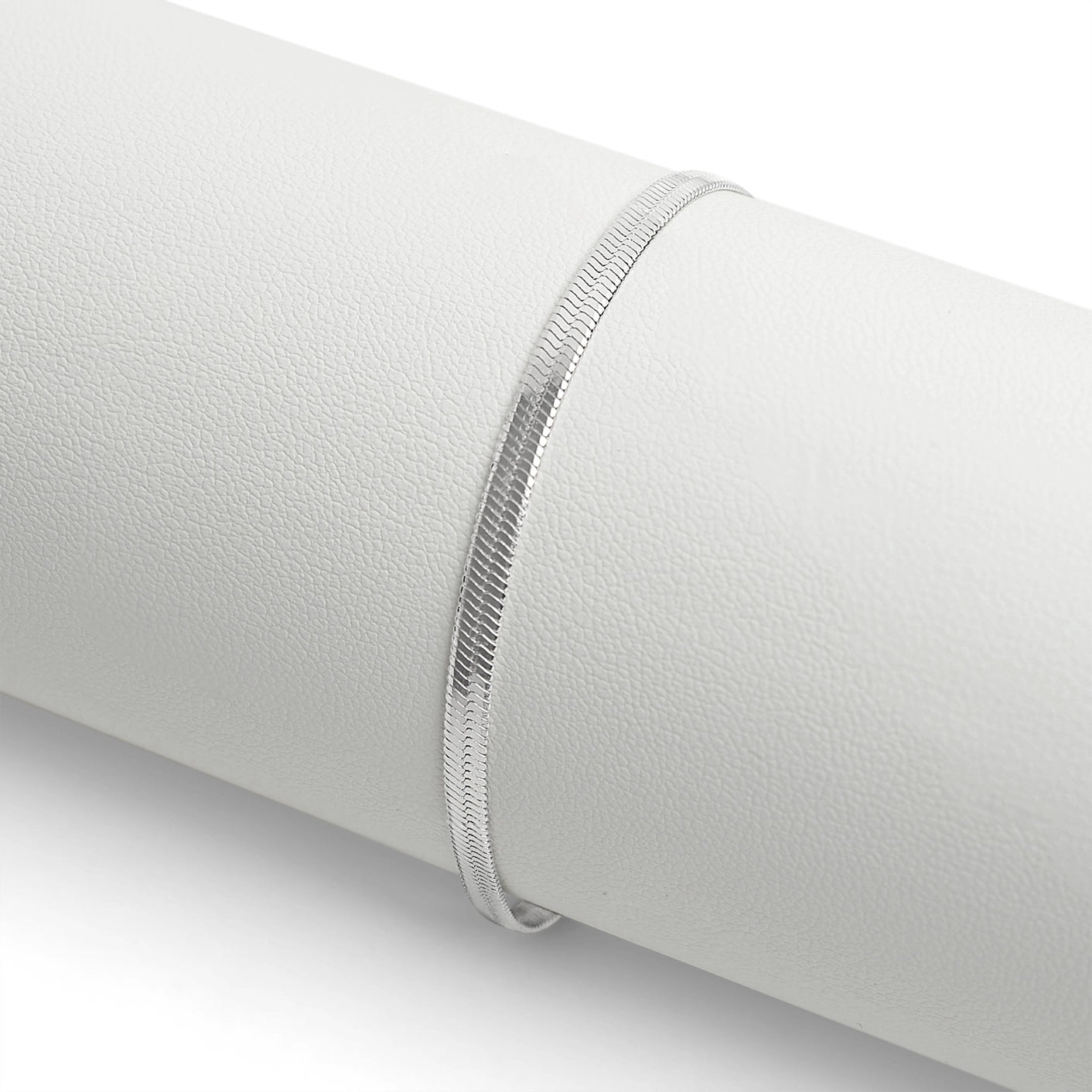 Silver Herringbone Bracelet