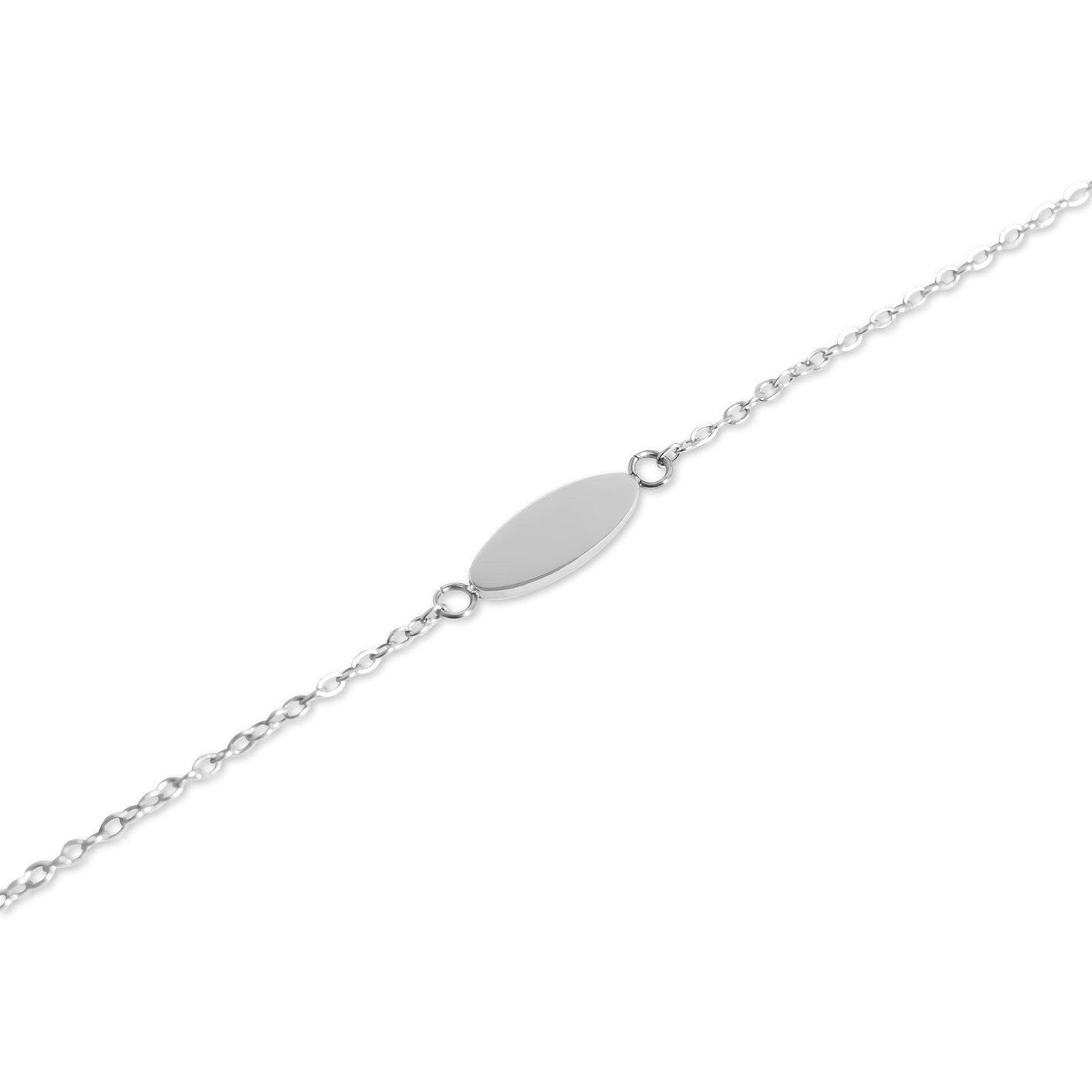 Stainless Oval Bracelet