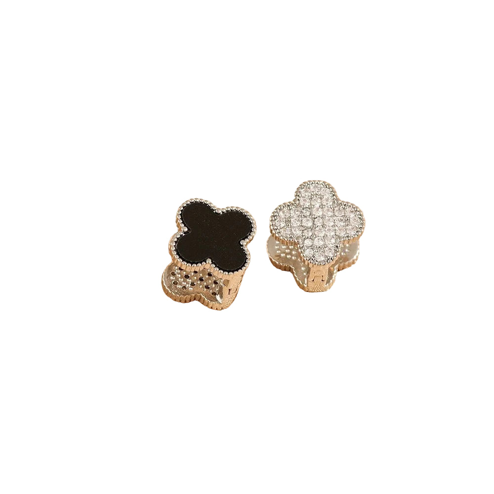 Double Sided Clover Stud Earrings