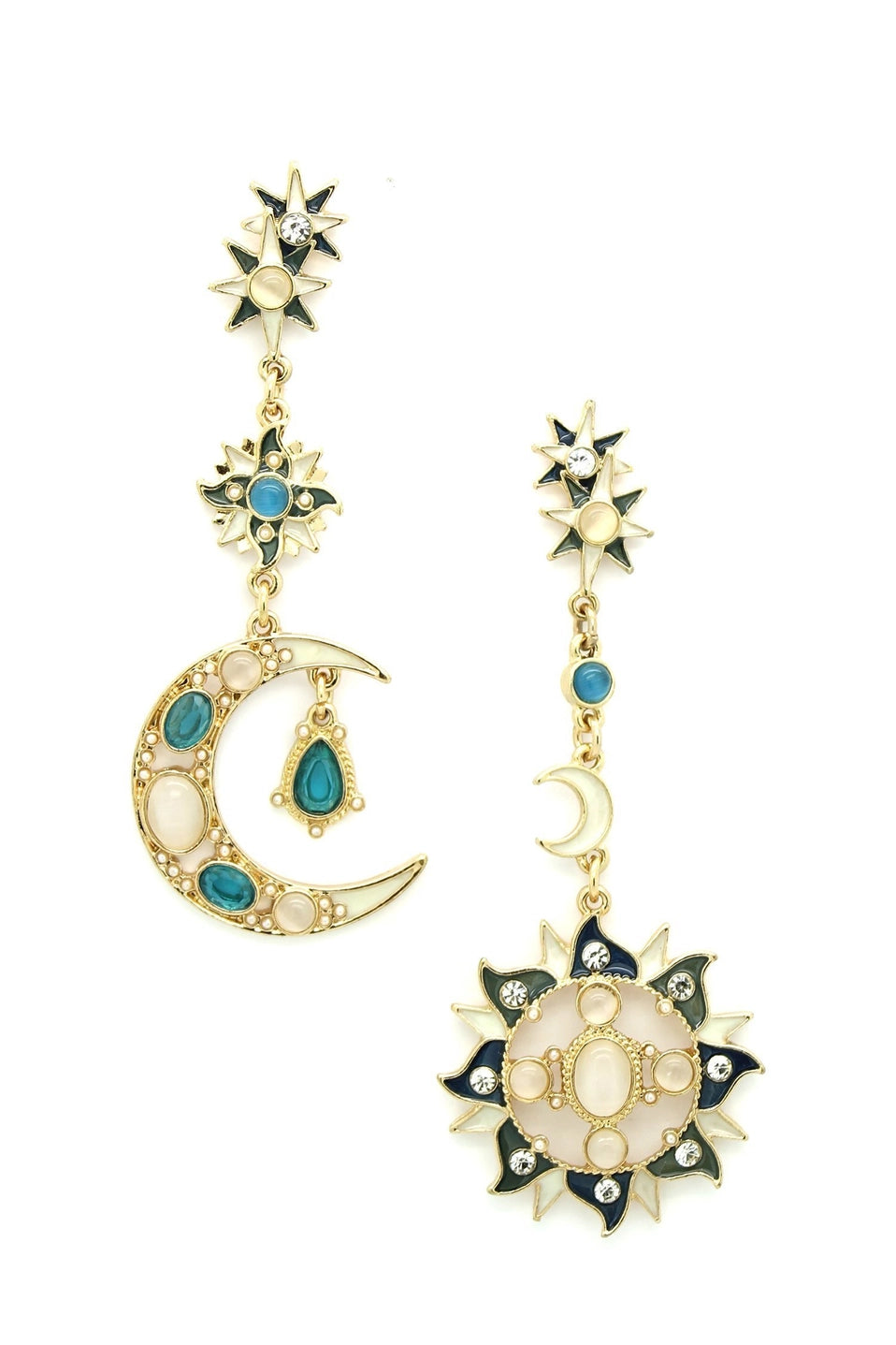 Sun and Moon Earrings