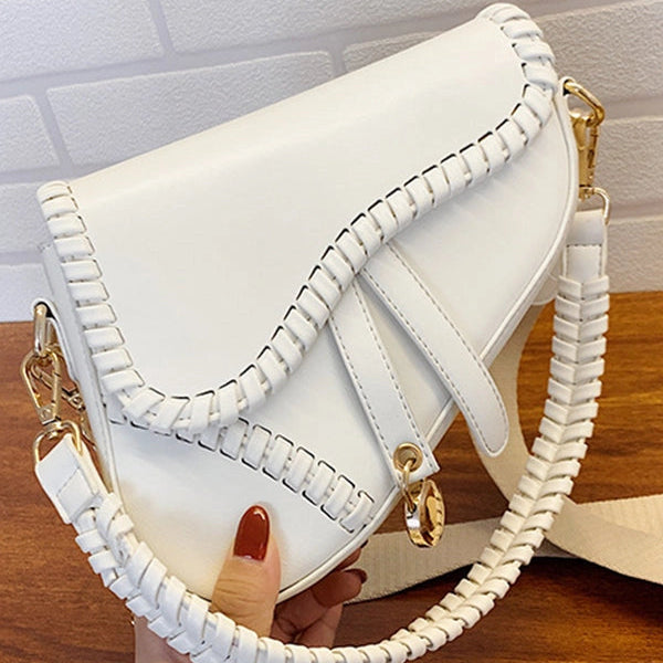 White Saddle Bag