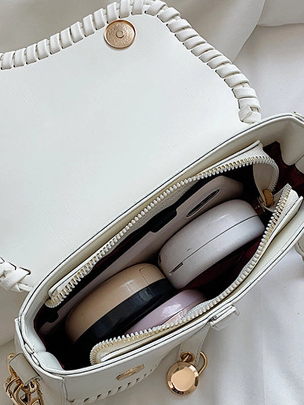 White Saddle Bag
