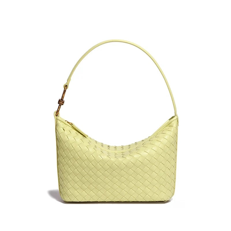 The Perfect Woven Shoulder Bag- Yellow