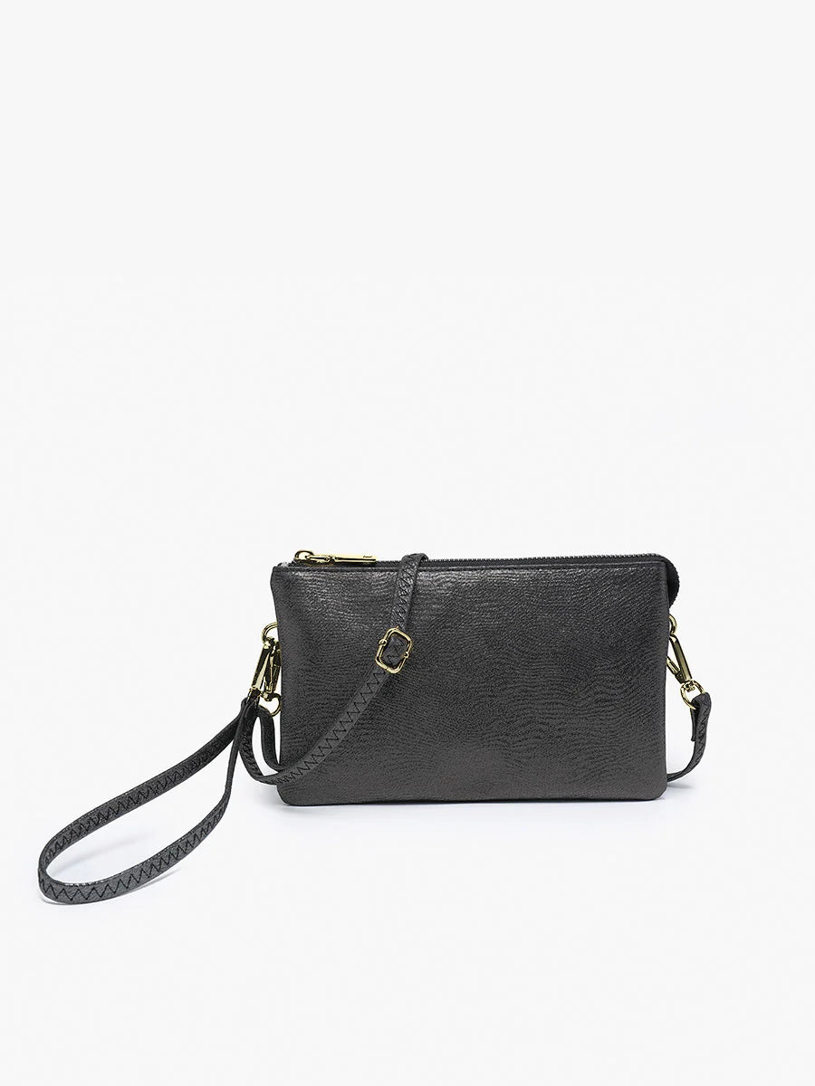 Girl's Night Out Shimmer Crossbody Bag- Onyx