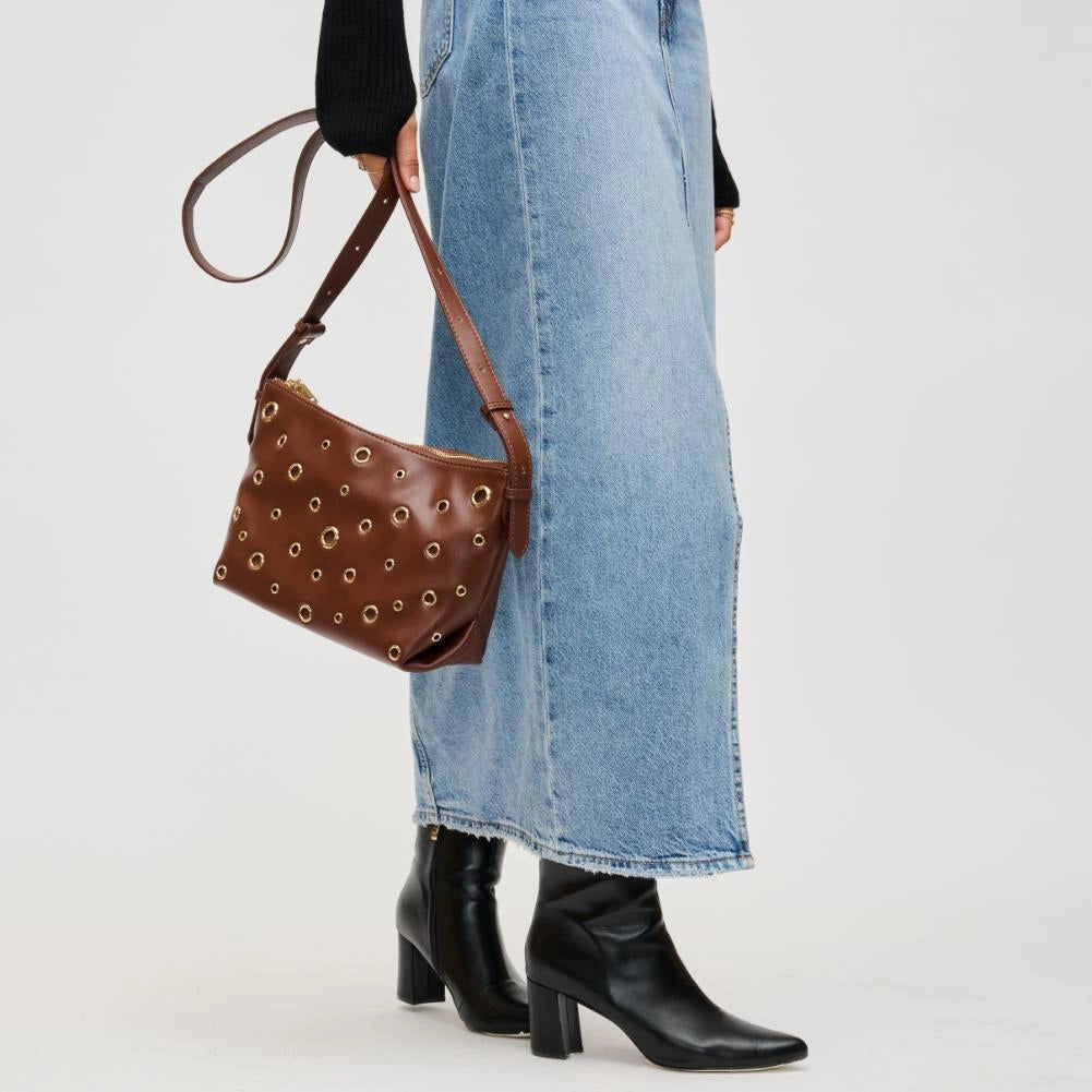 The Roxy Crossbody Bag- Chocolate