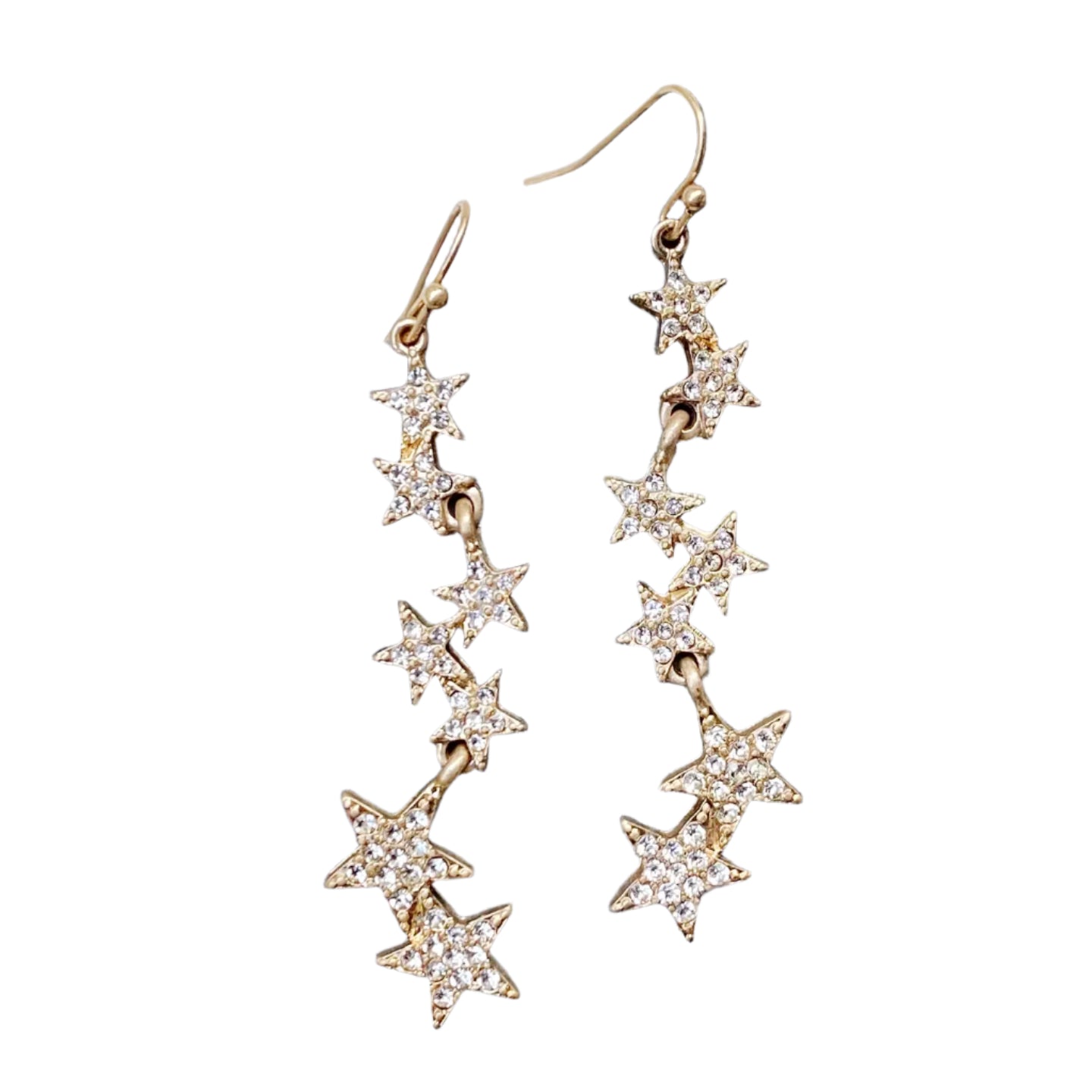 Falling Star Rhinestone Earrings