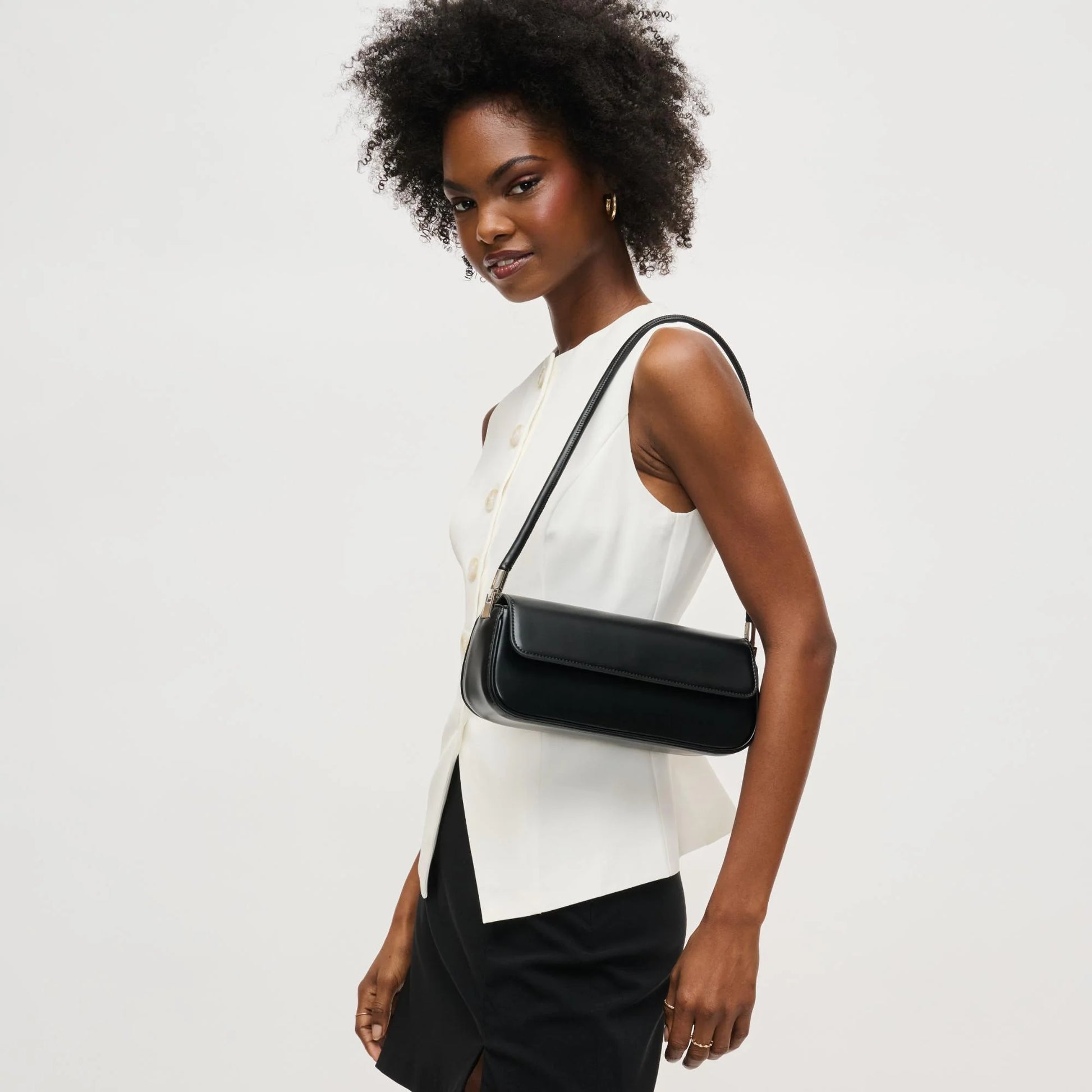The Flirt Shoulder Bag- Black