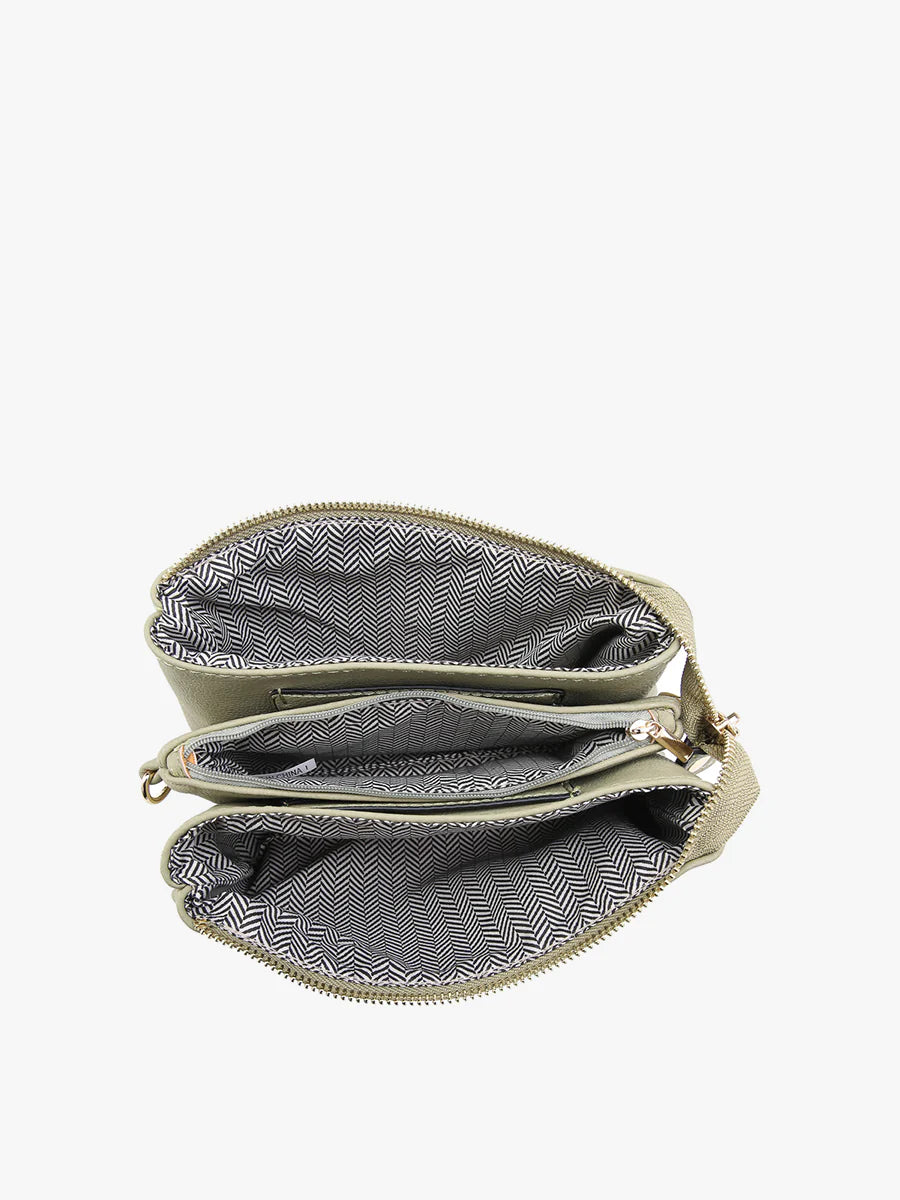 Girl's Night Out Shimmer Crossbody Bag- Cotton Candy