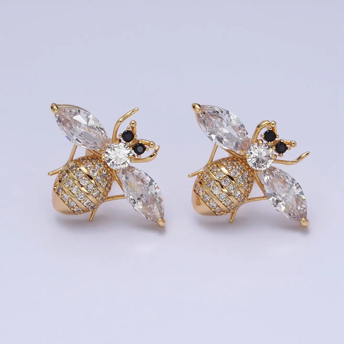 Gold Bee Studs