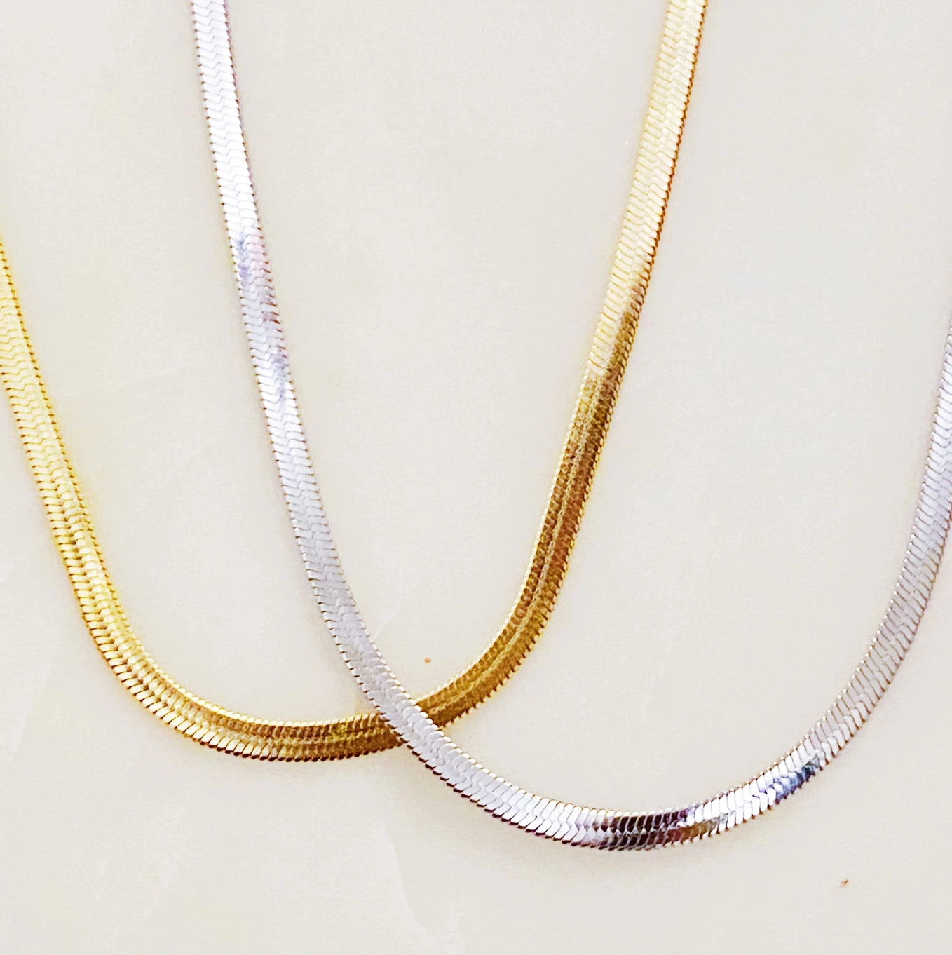 Silver Herringbone Chain