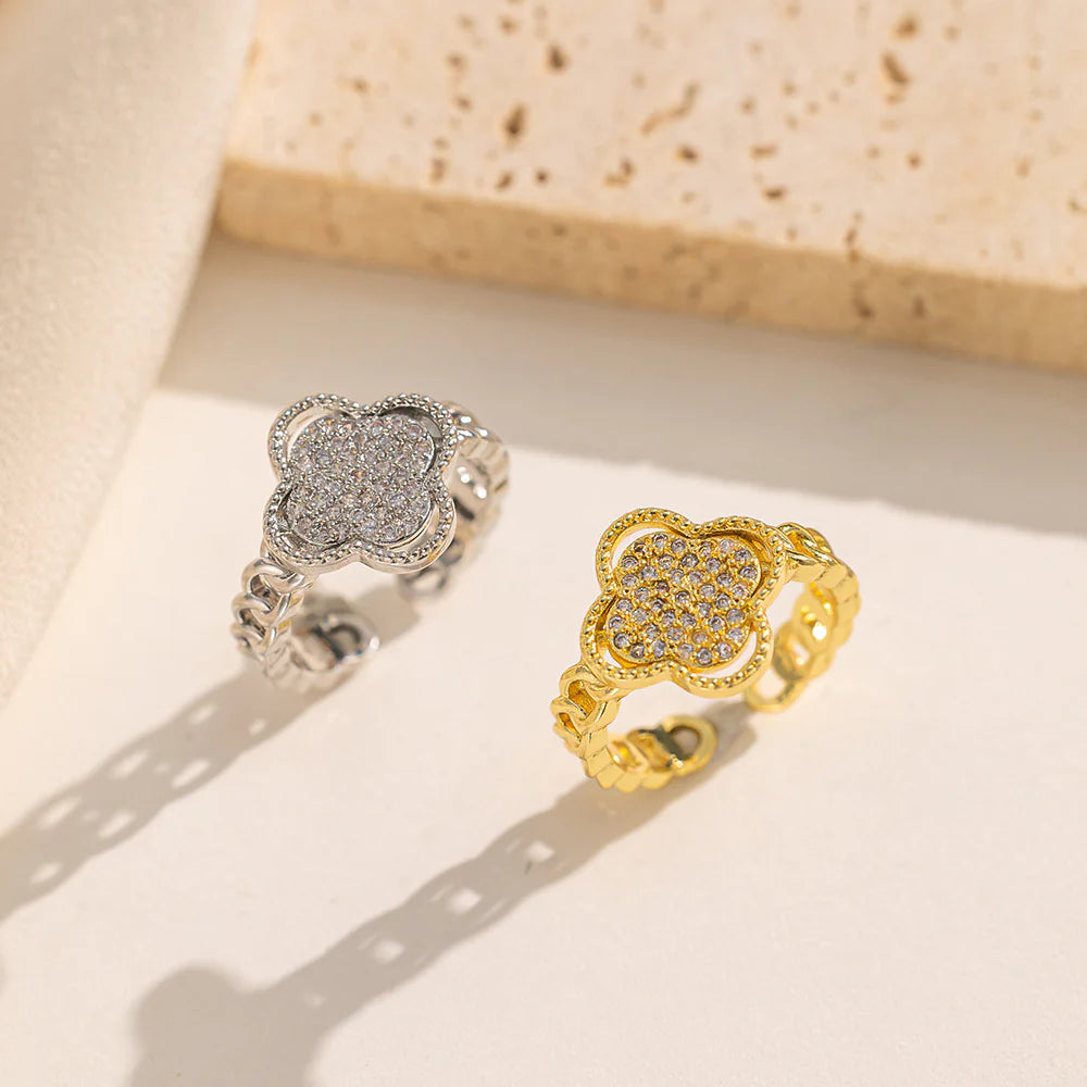 Open Clover Ring