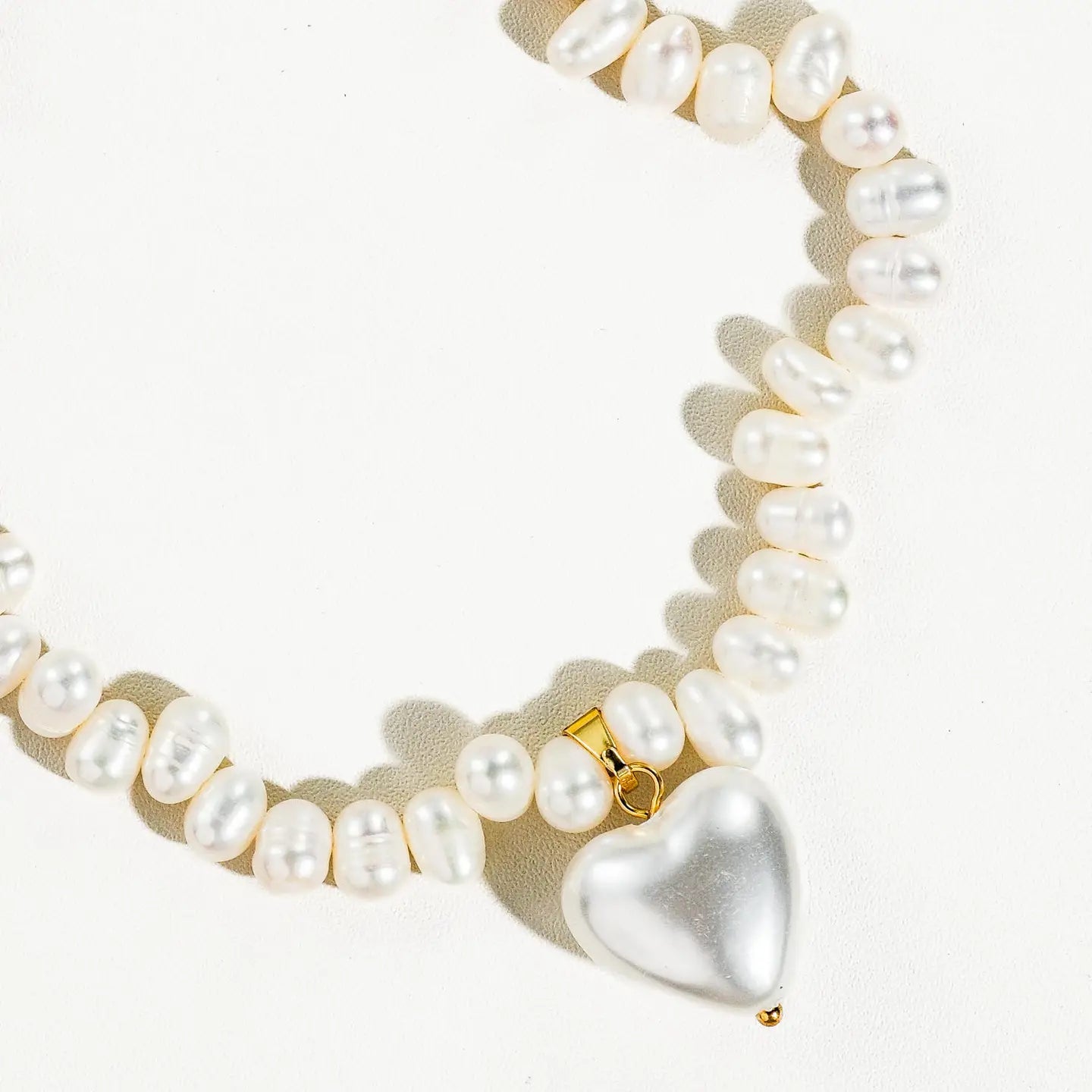 Pearly Heart Necklace