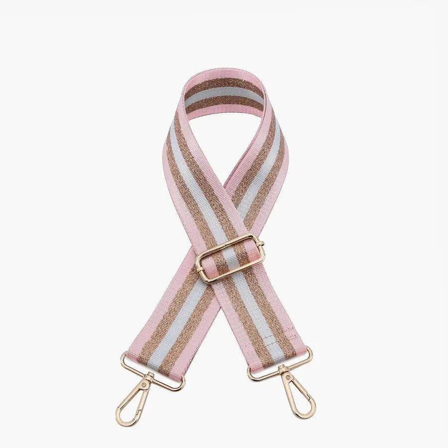 Purse Strap- Pink/Gold