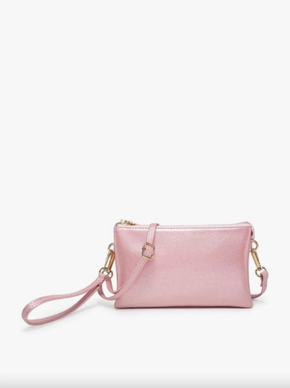 Girl's Night Out Shimmer Crossbody Bag- Cotton Candy