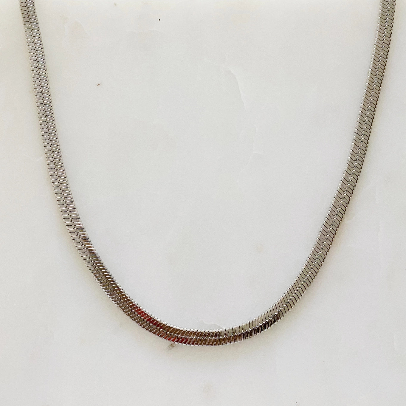Silver Herringbone Chain