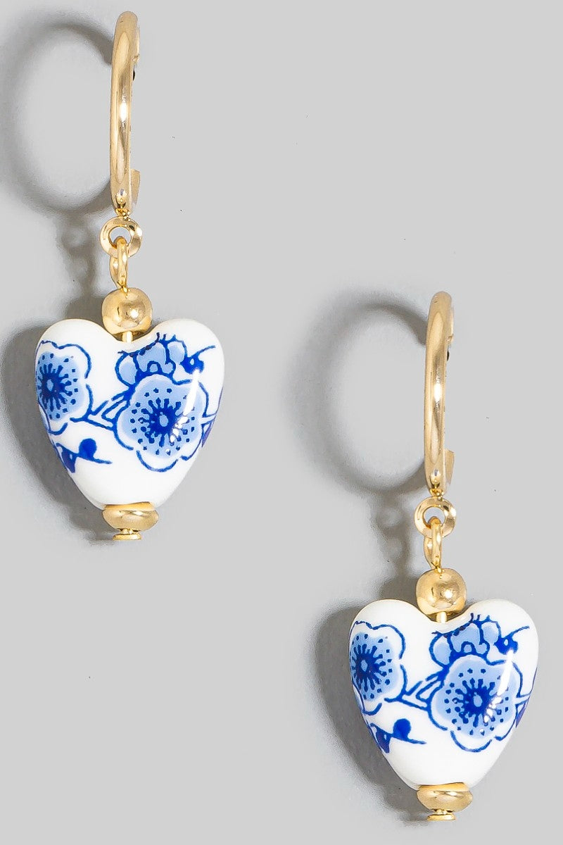 Mediterranean Heart Earrings