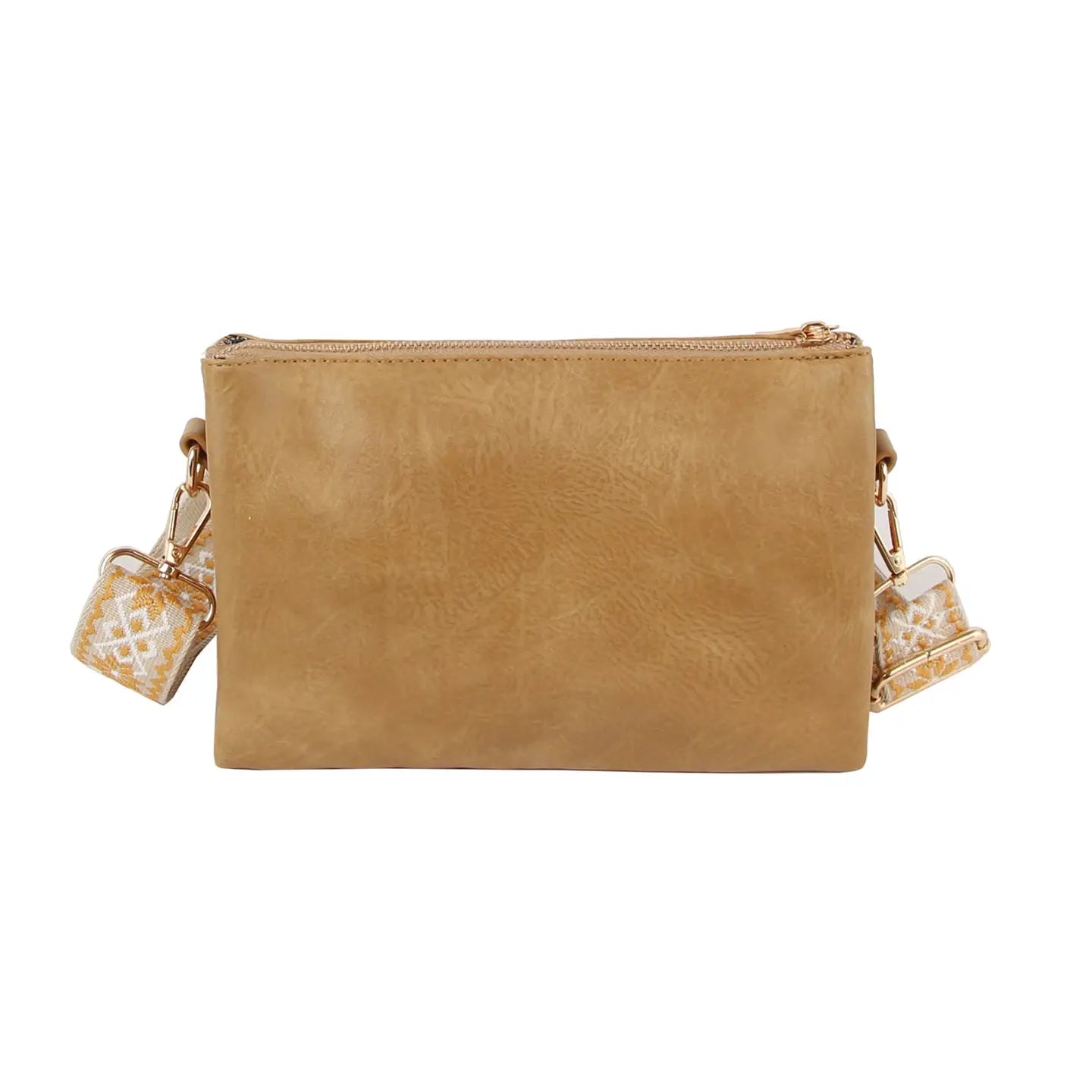 Classic Crossbody with Guitar Strap- Mocha