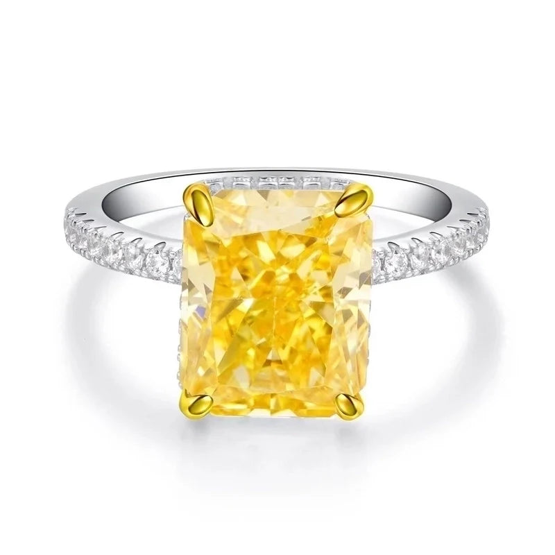 Princess Cut "It" Ring- Canary